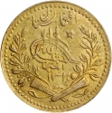 1 Tilla 1903, KM# 836.2, Afghanistan, Habibullah Khan