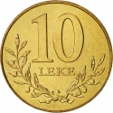 10 Lekë 1996-2000, KM# 77, Albania