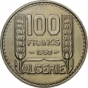 100 Francs 1950-1952, KM# 93, Algeria