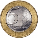 5 Kwanzas 2012, KM# 109, Angola