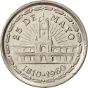 1 Peso 1960, KM# 58, Argentina, 150th Anniversary of the May Revolution