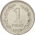 1 Peso 1957-1962, KM# 57, Argentina