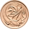 2 Cents 1985-1991, KM# 79, Australia, Elizabeth II