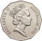 50 Cents 1991, KM# 139, Australia, Elizabeth II, 25th Anniversary of Decimal Currency