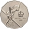 50 Cents 2000, KM# 437, Australia, Elizabeth II, Royal Visit, 2000 Royal Tour of Australia