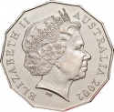 50 Cents 2002, KM# 602, Australia, Elizabeth II, Year of the Outback