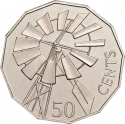 50 Cents 2002, KM# 602, Australia, Elizabeth II, Year of the Outback