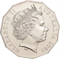 50 Cents 2003, KM# 689, Australia, Elizabeth II, Australia's Volunteers