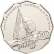 50 Cents 2008, KM# 1062, Australia, Elizabeth II, 25th Anniversary Australia's Win of the America's Cup