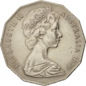 50 Cents 1970, KM# 69, Australia, Elizabeth II, 200th Anniversary of the Exploration of the Eastern Coast of Australia by James Cook