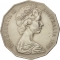 50 Cents 1970, KM# 69, Australia, Elizabeth II, 200th Anniversary of the Exploration of the Eastern Coast of Australia by James Cook