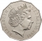 50 Cents 2001, KM# 555, Australia, Elizabeth II, 100th Anniversary of Federation, Queensland