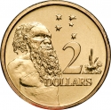 2 Dollars 1988-1998, KM# 101, Australia, Elizabeth II