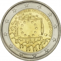 2 Euro 2015, KM# 3247, Austria, 30th Anniversary of the Flag of Europe