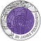 25 Euro 2005, KM# 3119, Austria, Silver Niobium Coin, 50th Anniversary of the Television