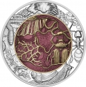 25 Euro 2024, Austria, Silver Niobium Coin, Edaphon