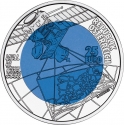 25 Euro 2003, KM# 3101, Austria, Silver Niobium Coin, Hall in Tirol