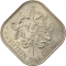 15 Cents 1966-1970, KM# 5, Bahamas, Elizabeth II