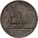 1 Penny 1806-1807, KM# 1, Bahamas, George III