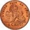 1 Centime 1869-1907, KM# 33, Belgium, Leopold II