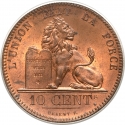 10 Centimes 1832-1856, KM# 2, Belgium, Leopold I