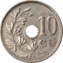 10 Centimes 1911-1929, KM# 85, Belgium, Albert I