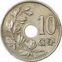 10 Centimes 1920-1929, KM# 86, Belgium, Albert I