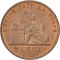 2 Centimes 1869-1909, KM# 35, Belgium, Leopold II