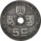 5 Centimes 1941-1942, KM# 124, Belgium, Leopold III