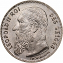 50 Centimes 1907-1909, KM# 60, Belgium, Leopold II