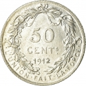 50 Centimes 1910-1914, KM# 70, Belgium, Albert I