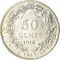 50 Centimes 1910-1914, KM# 70, Belgium, Albert I