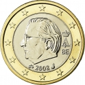 1 Euro 2008, KM# 280, Belgium, Albert II
