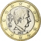 1 Euro 2014-2024, KM# 337, Belgium, Philippe