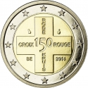 2 Euro 2014, KM# 362, Belgium, Philippe, Red Cross, 100th Anniversary of the Belgian Red Cross