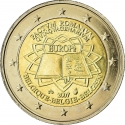 2 Euro 2007, KM# 247, Belgium, Albert II, 50th Anniversary of the Treaty of Rome