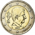 2 Euro 2014-2024, KM# 338, Belgium, Philippe