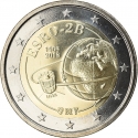2 Euro 2018, KM# 373, Belgium, Philippe, 50th Anniversary of the ESRO-2B Satellite