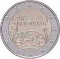 2 Euro 2023, KM# 438, Belgium, Philippe, Year of Art Nouveau