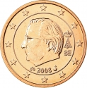 1 Euro Cent 2008, KM# 274, Belgium, Albert II