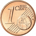 1 Euro Cent 2014-2024, KM# 331, Belgium, Philippe