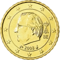 10 Euro Cent 2008, KM# 277, Belgium, Albert II
