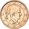 2 Euro Cent 2014-2024, KM# 332, Belgium, Philippe