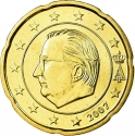 20 Euro Cent 2007, KM# 243, Belgium, Albert II