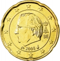 20 Euro Cent 2008, KM# 278, Belgium, Albert II
