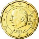 20 Euro Cent 2009-2013, KM# 299, Belgium, Albert II