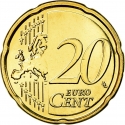20 Euro Cent 2014-2024, KM# 335, Belgium, Philippe