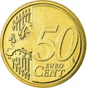 50 Euro Cent 2007, KM# 244, Belgium, Albert II