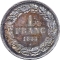 1 Franc 1833-1844, KM# 7, Belgium, Leopold I