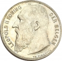 1 Franc 1904-1909, Belgium, Leopold II